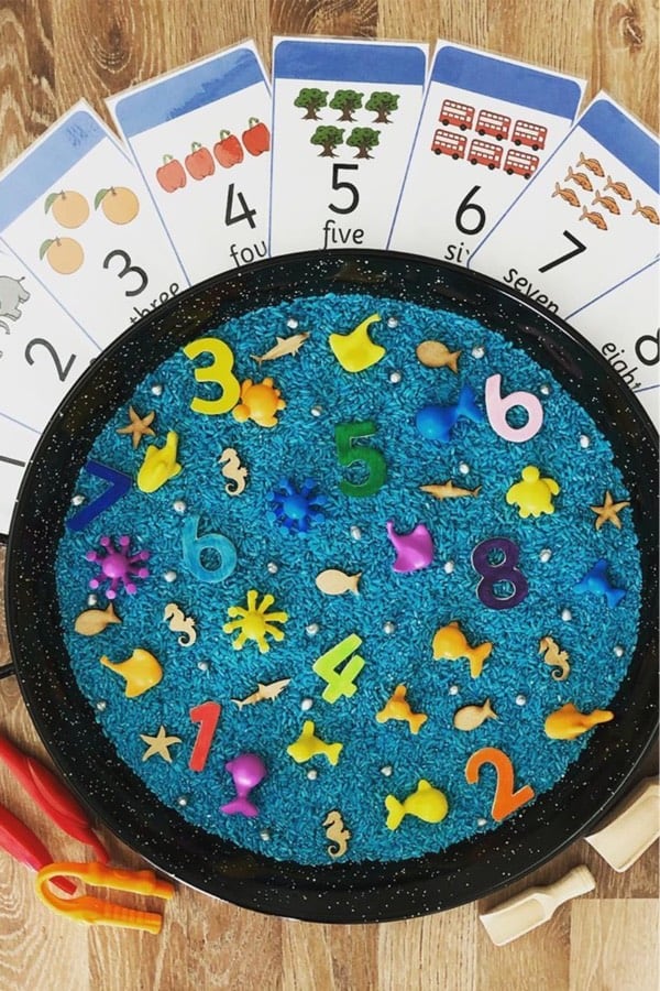 ocean themed sensory activity for kids