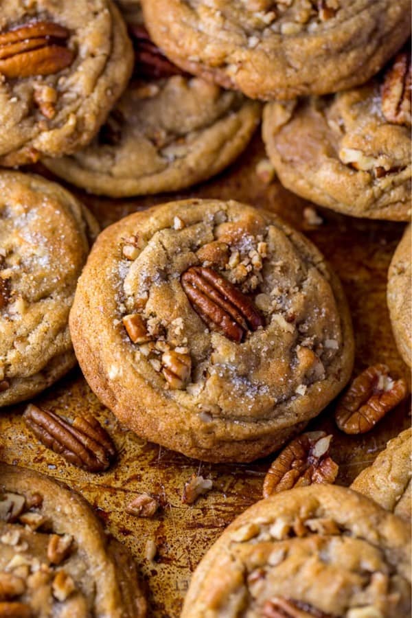 fall cookies with butter pecans