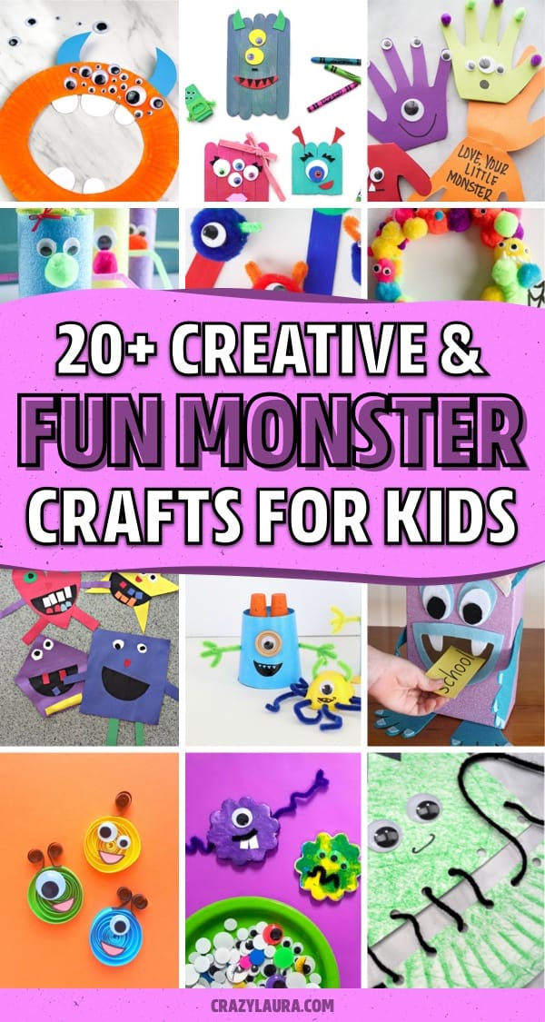 crafts to make with cute monsters