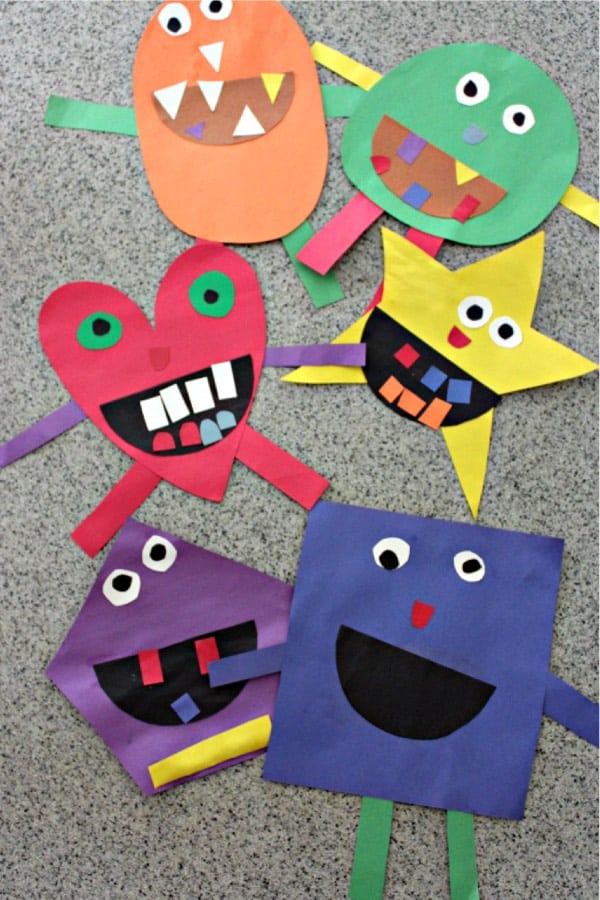 cute monster paper craft for young kids