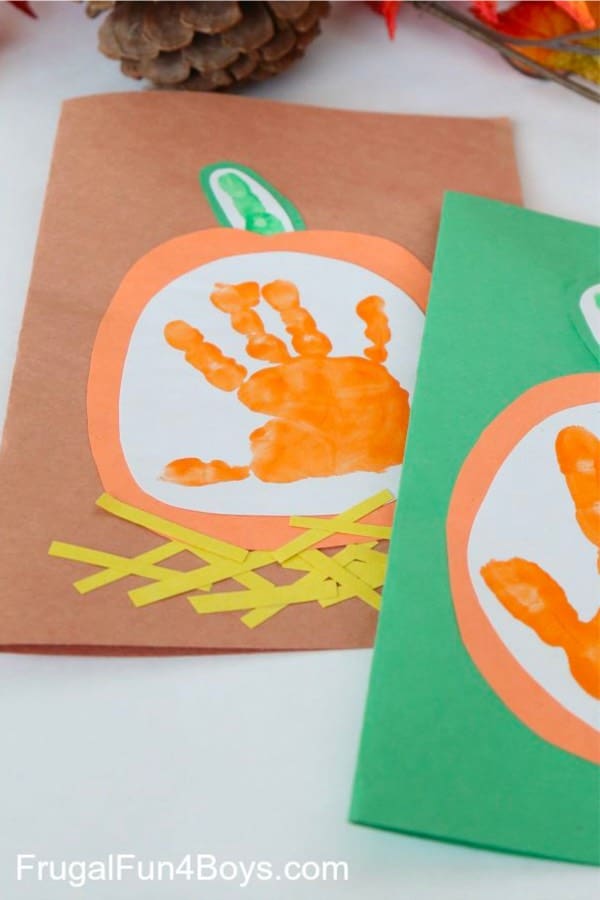 handprint craft project for halloween time