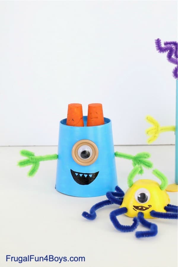 silly monster face craft for little kids