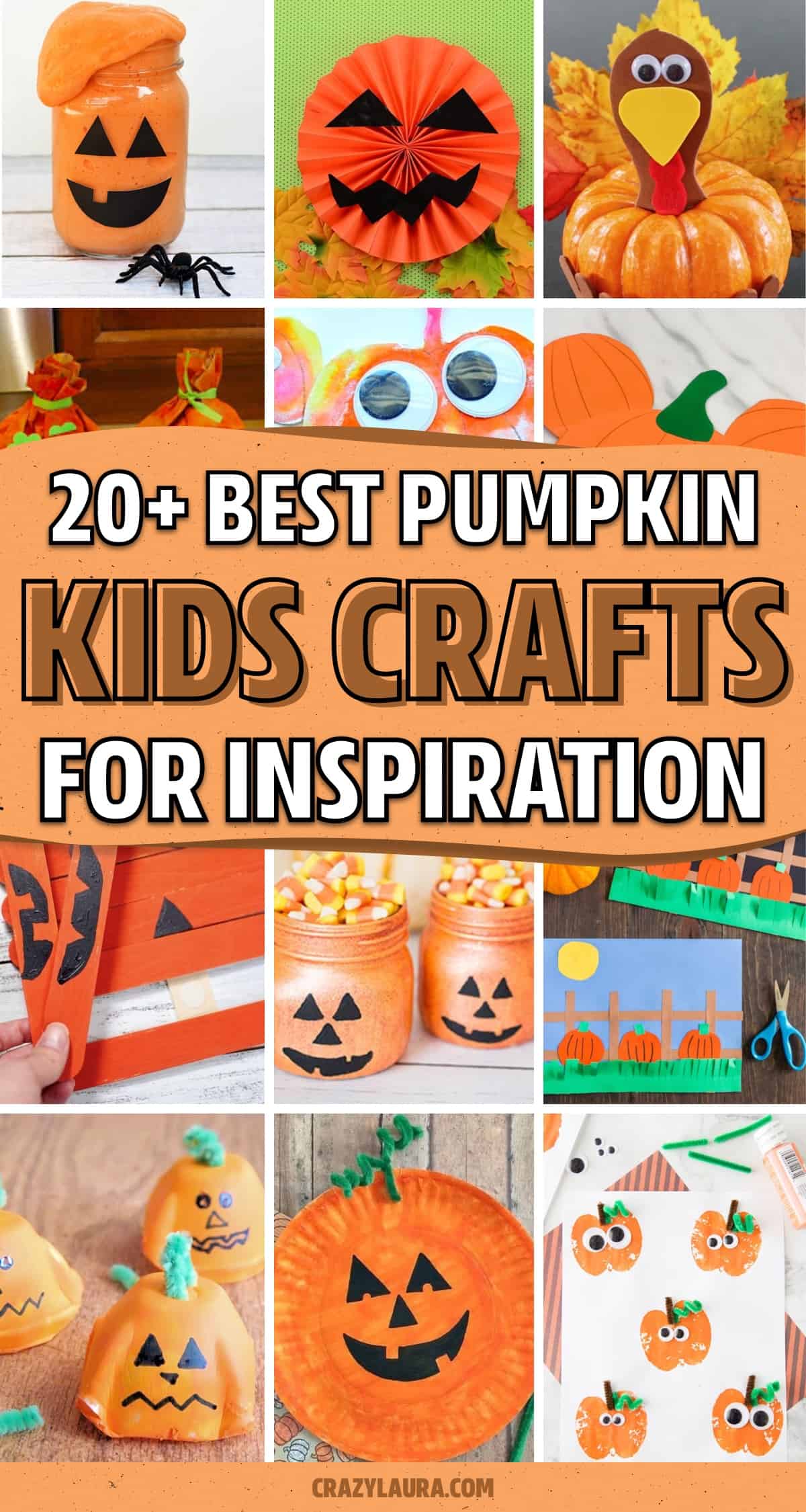 craft activity tutorials with pumpkin shapes