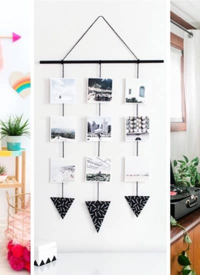 collection of homemade wall decor examples