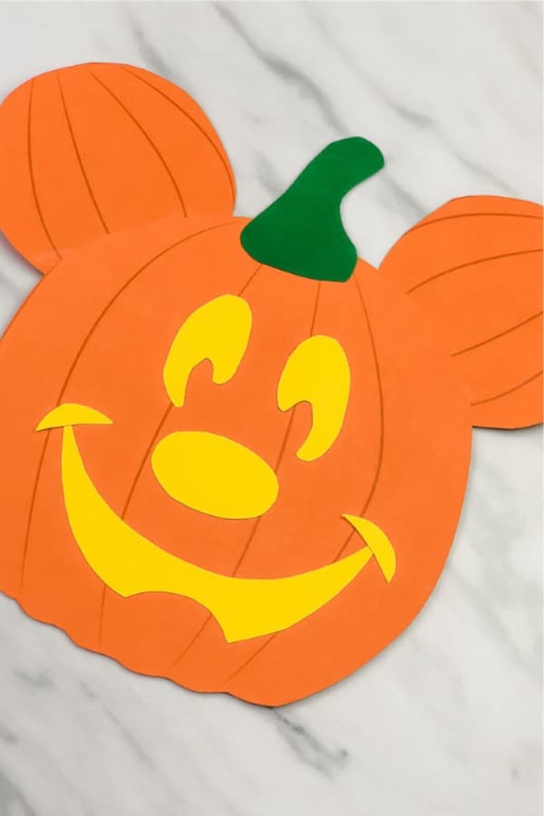 pumpkin craft with paper