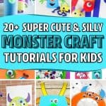 cute monster face activities for young kids