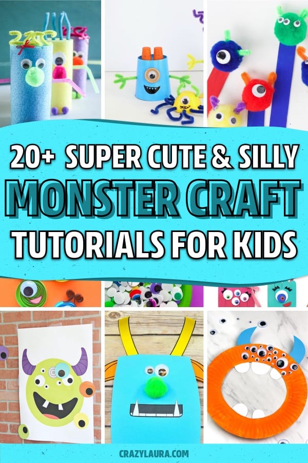 cute monster face activities for young kids