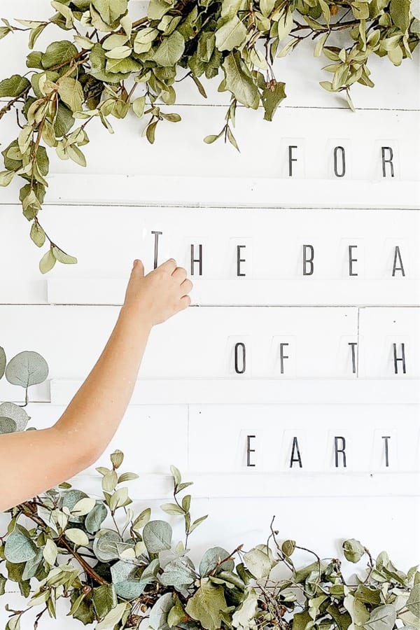 how to make your own wall letterboard