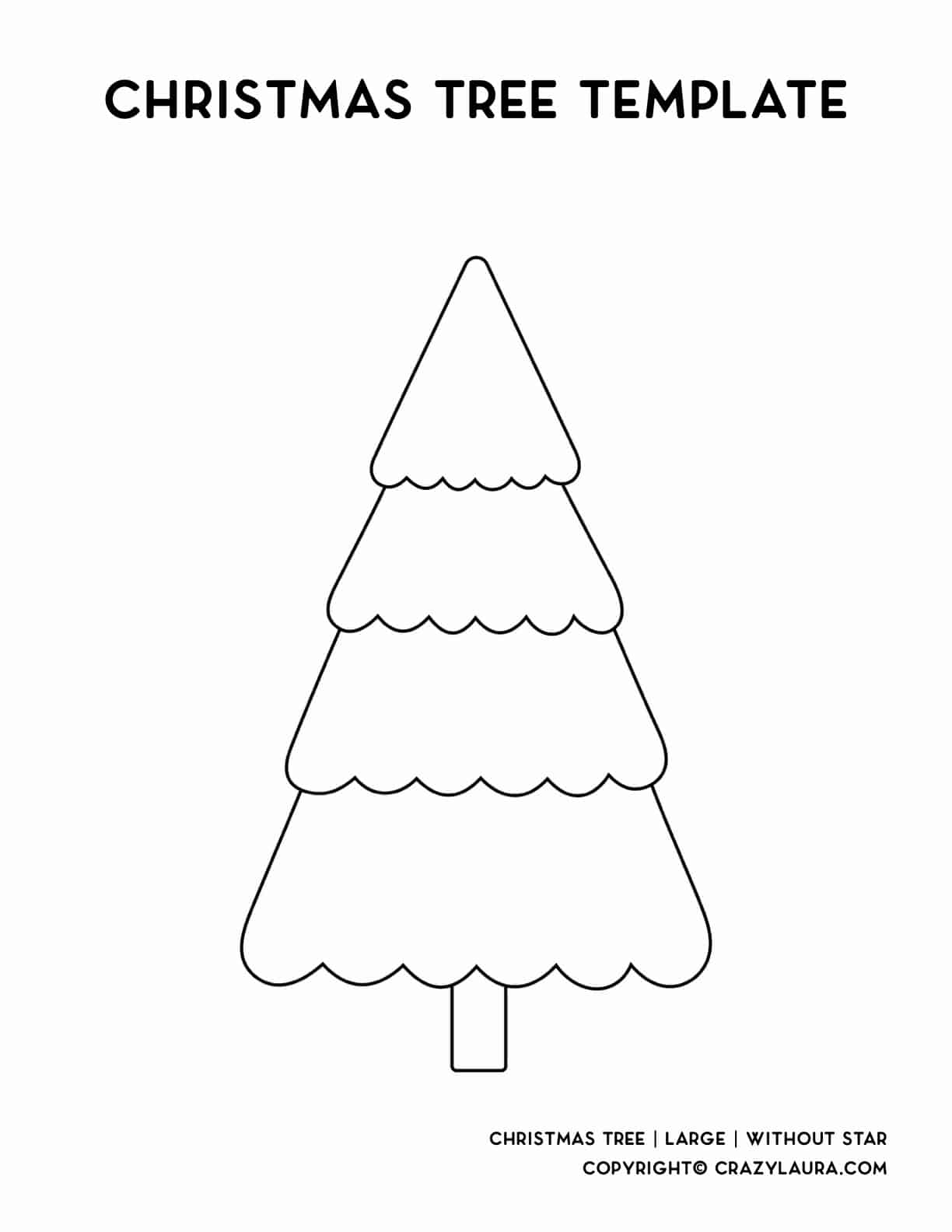 large december tree printable for kids crafts