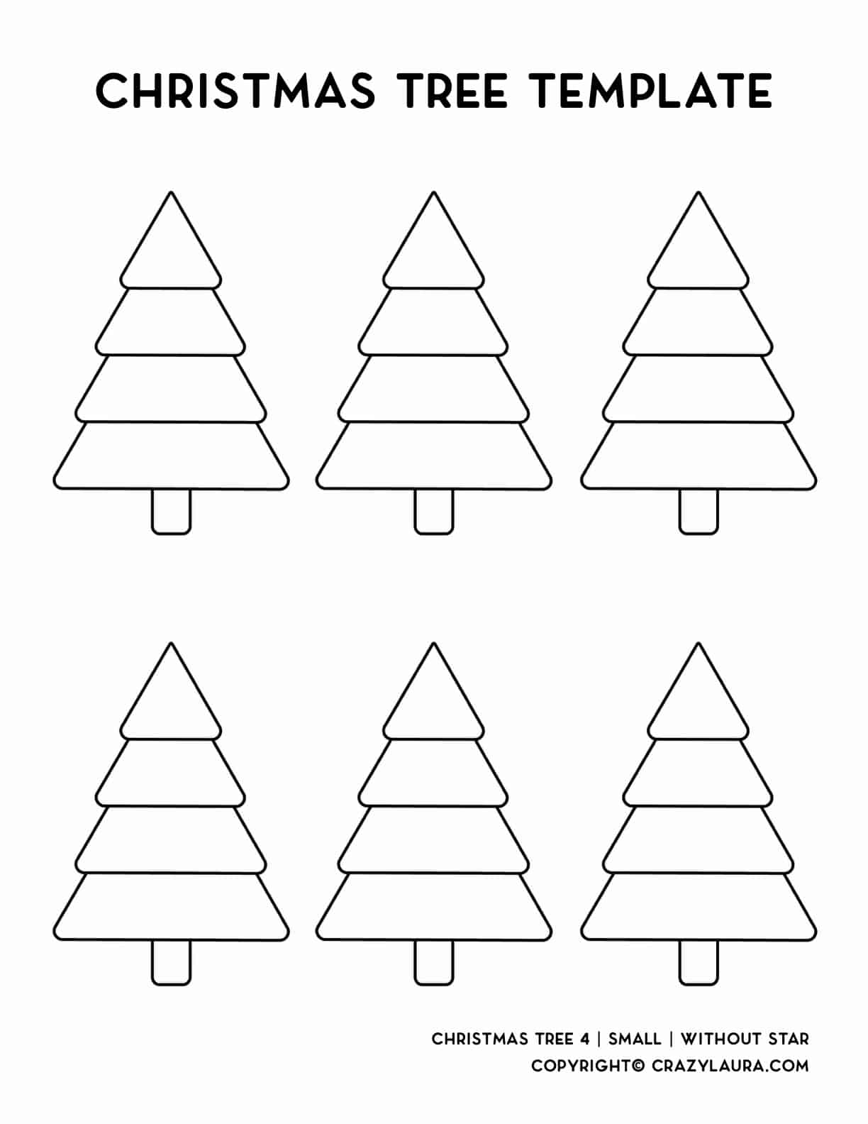 easy printable pdf for holiday tree