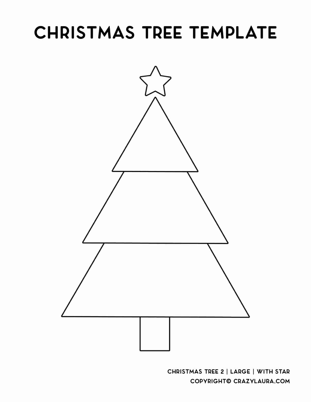 free cut out tracing sheet for holiday tree