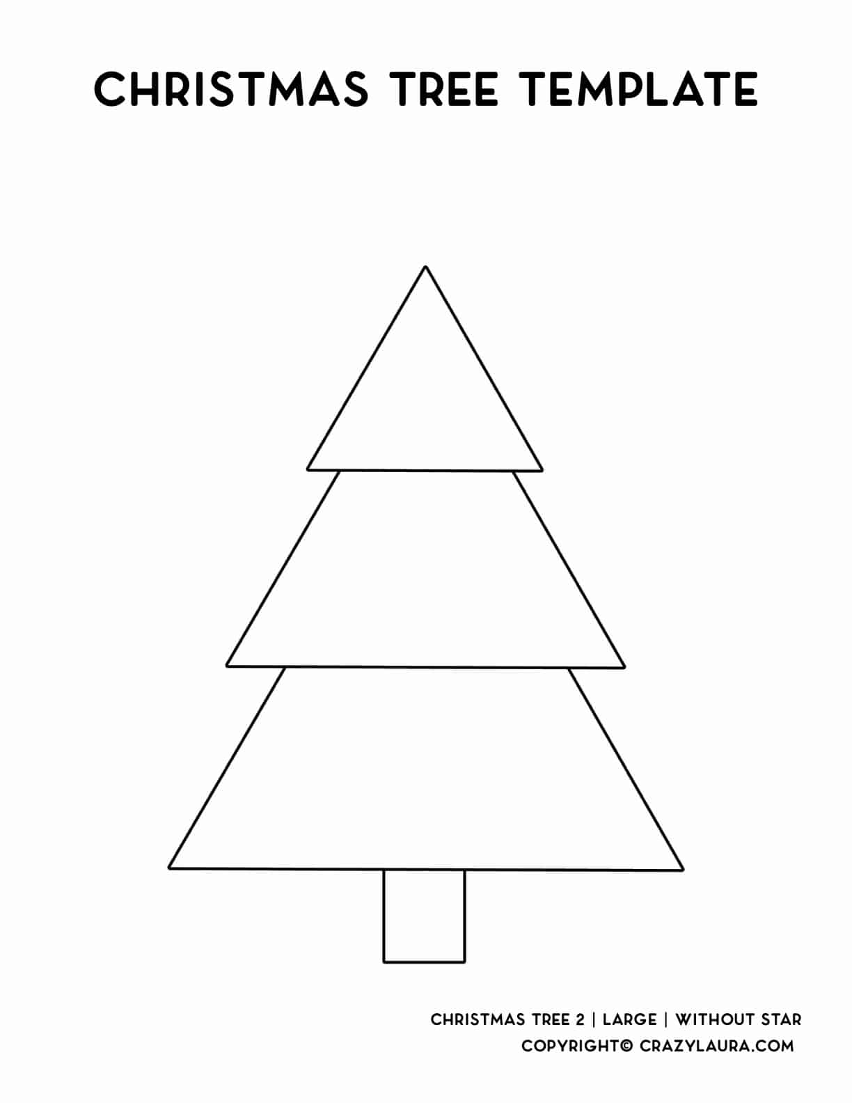 simple template printable for december tree