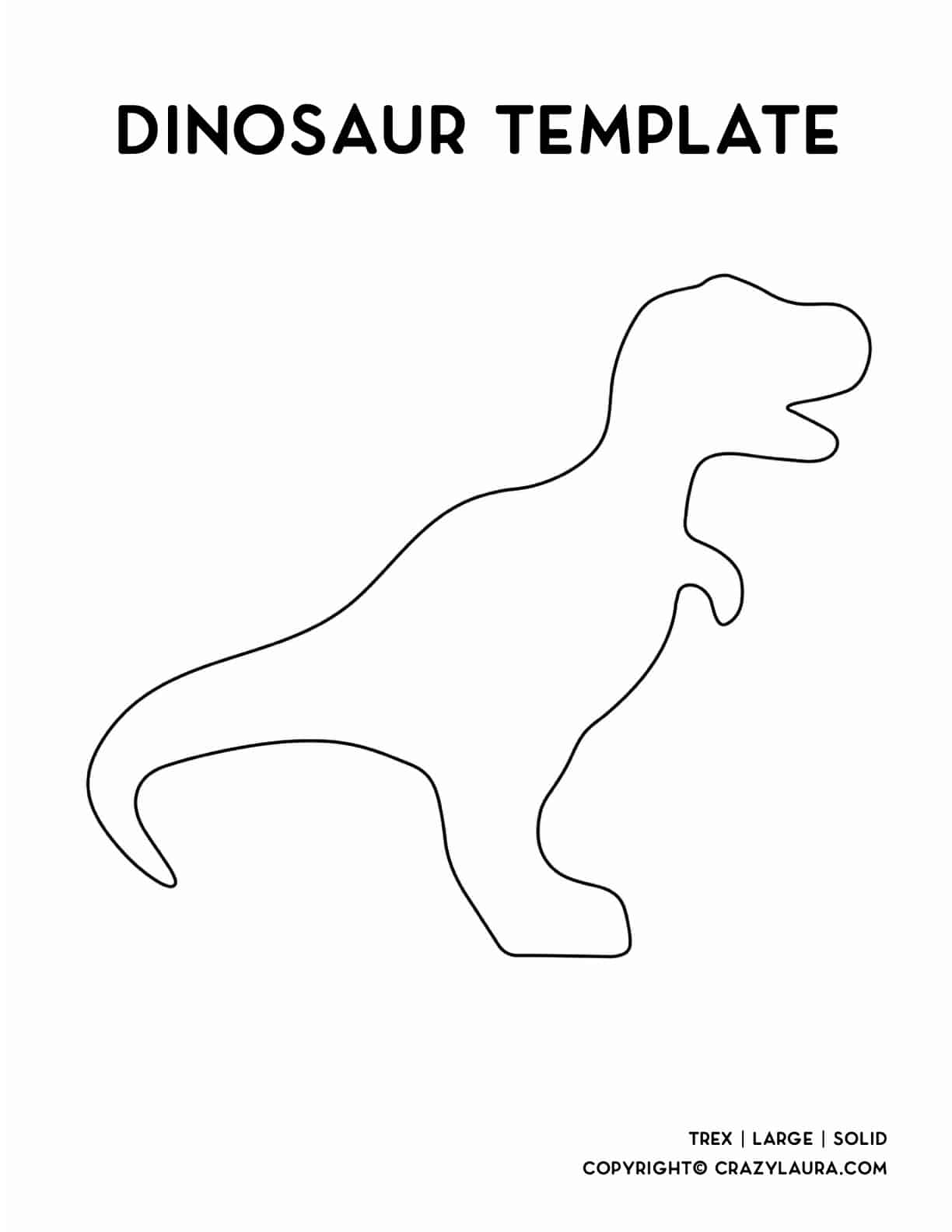 cute dinosaur templates for kids