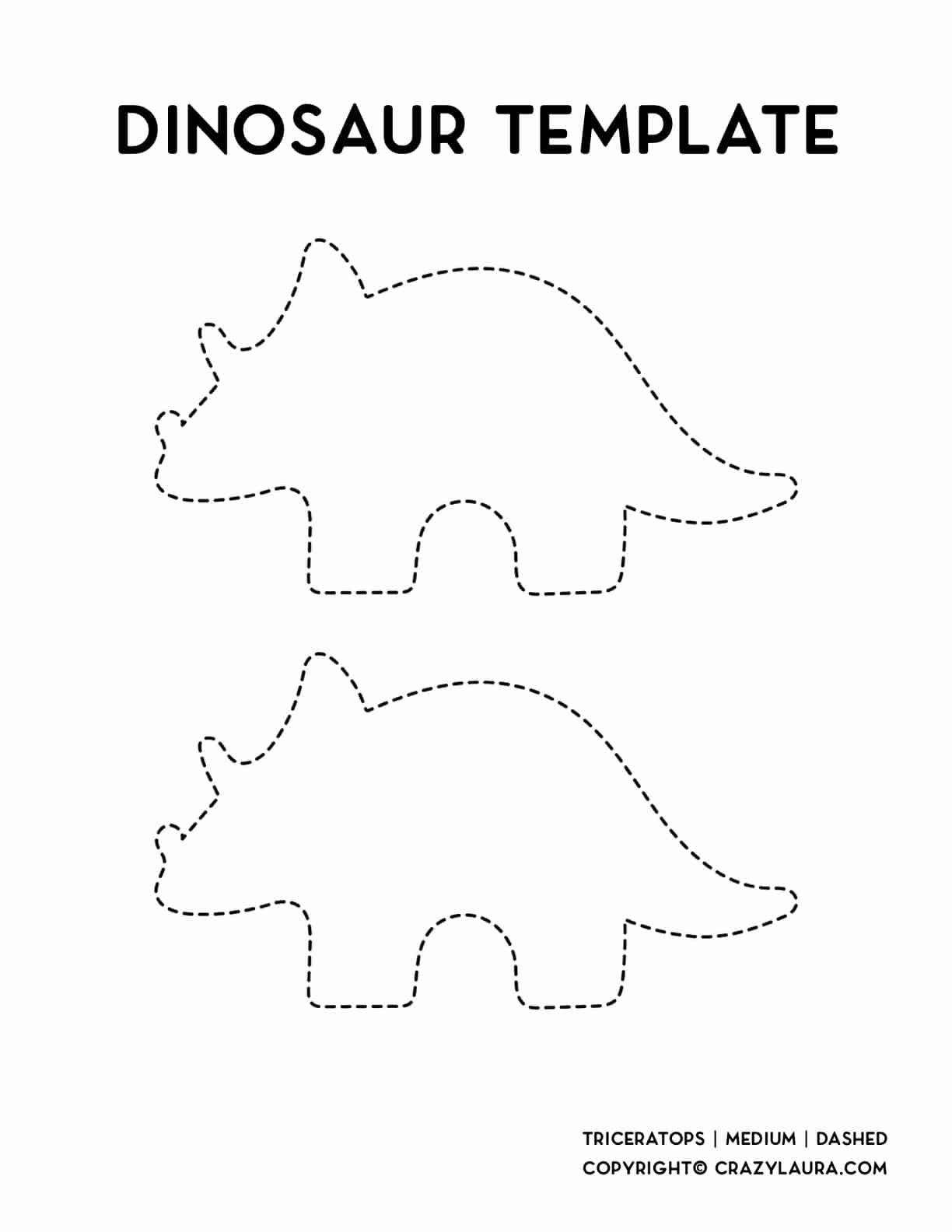 two triceratops to print out