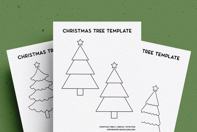 Free Christmas Tree Template & Stencil Patterns For 2022