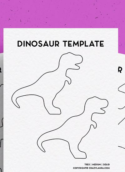 free outline printables for dinosaur crafts