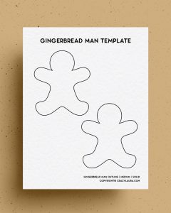 Free Gingerbread Man Template &amp; Coloring Pages For