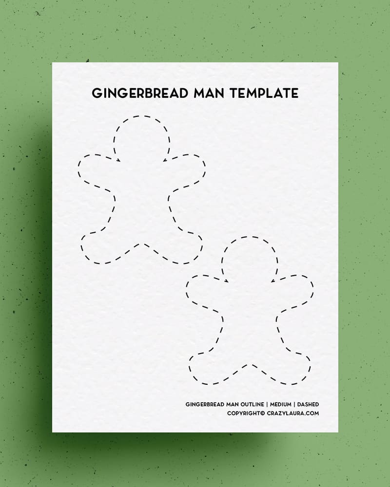 free cut out page for gingerbread men