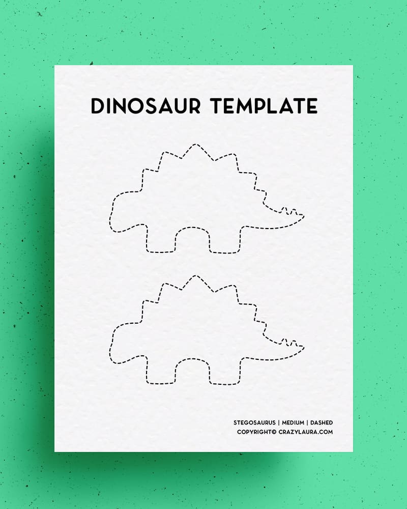 free outline of stegosaurus