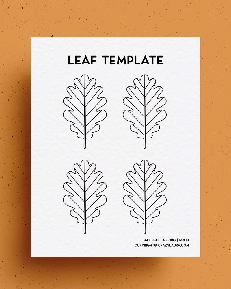 free outlines for leaf cutouts