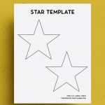 cut out shape of simple star
