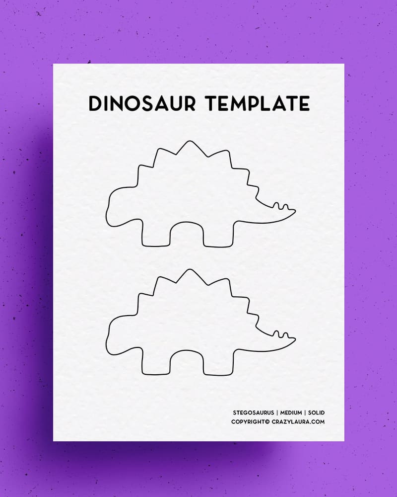 free stegosaurus stencil printable