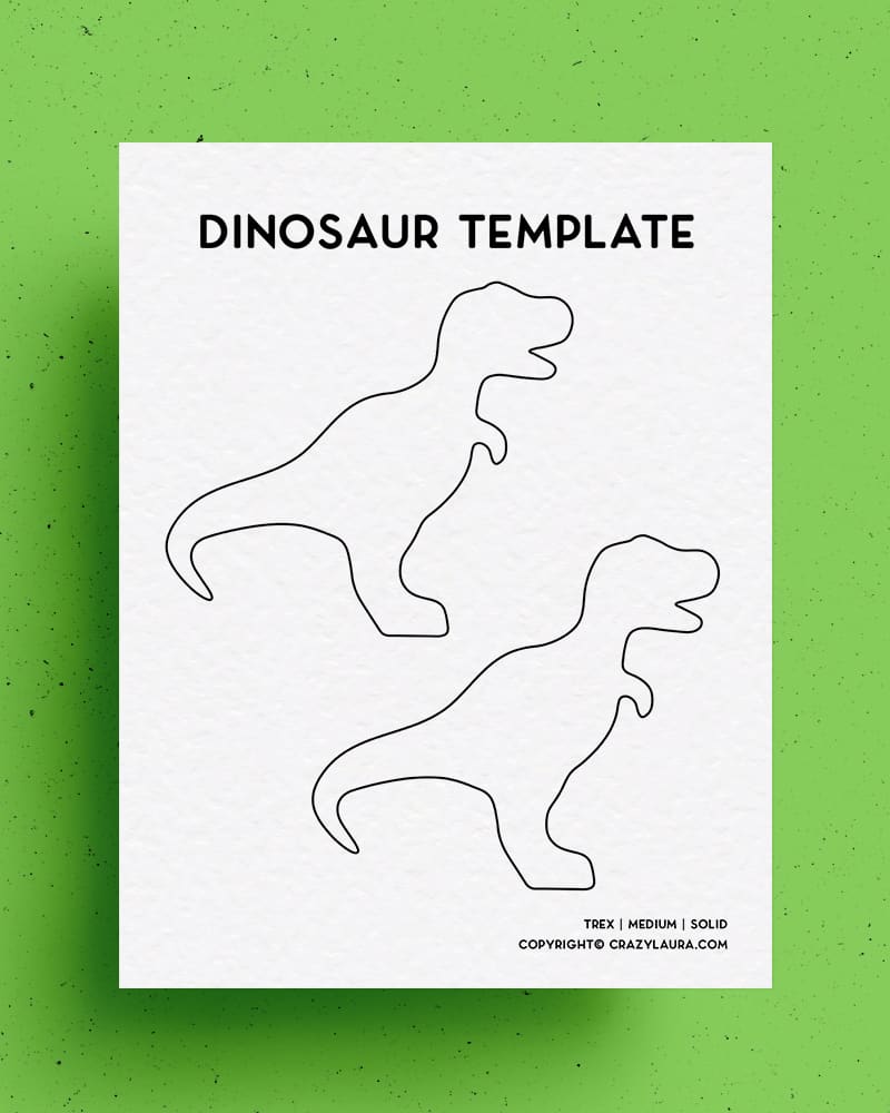 dinosaur template for kids crafts