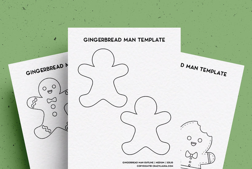Free Gingerbread Man Template & Coloring Pages For 2024