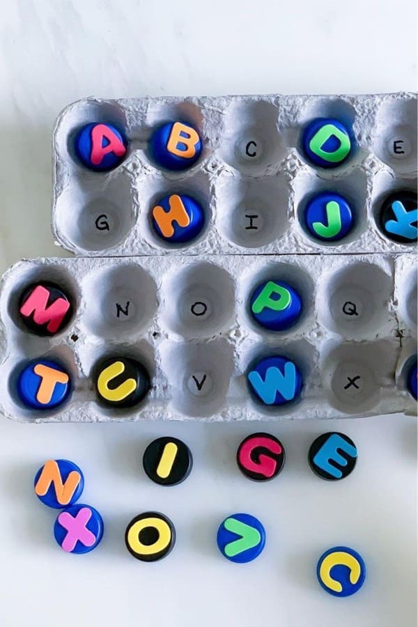 do it yourself alphabet learning activity for kids