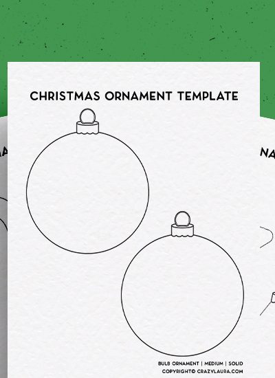 free ornament templates for the holidays