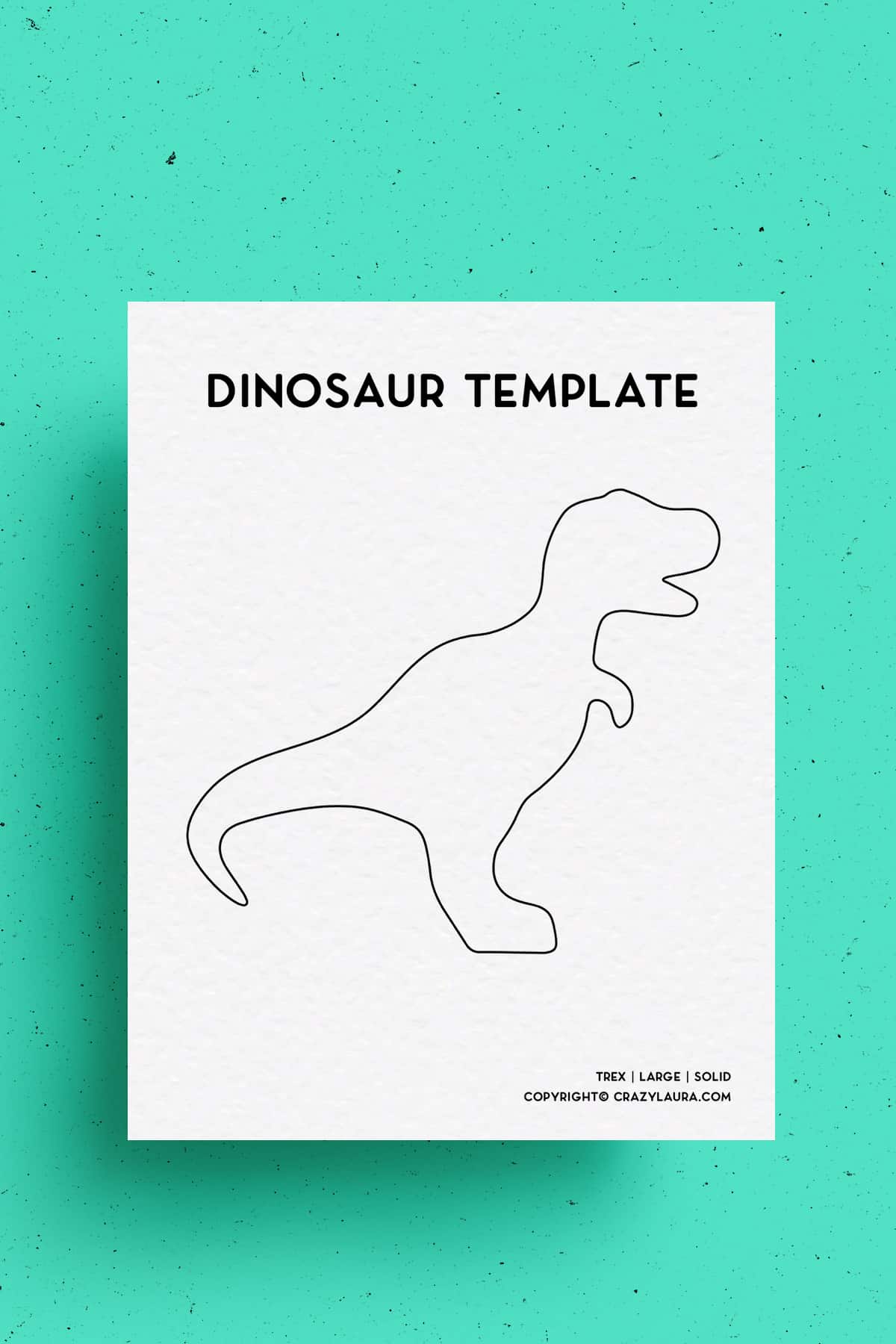 simple trex outline page