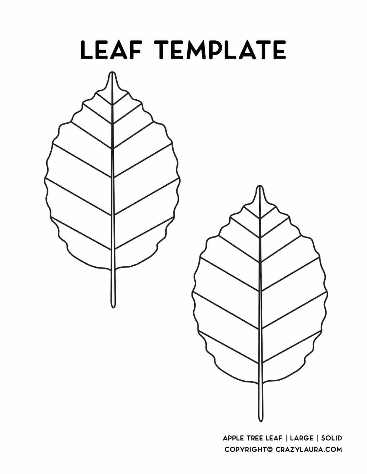 easy to print leaf shapes