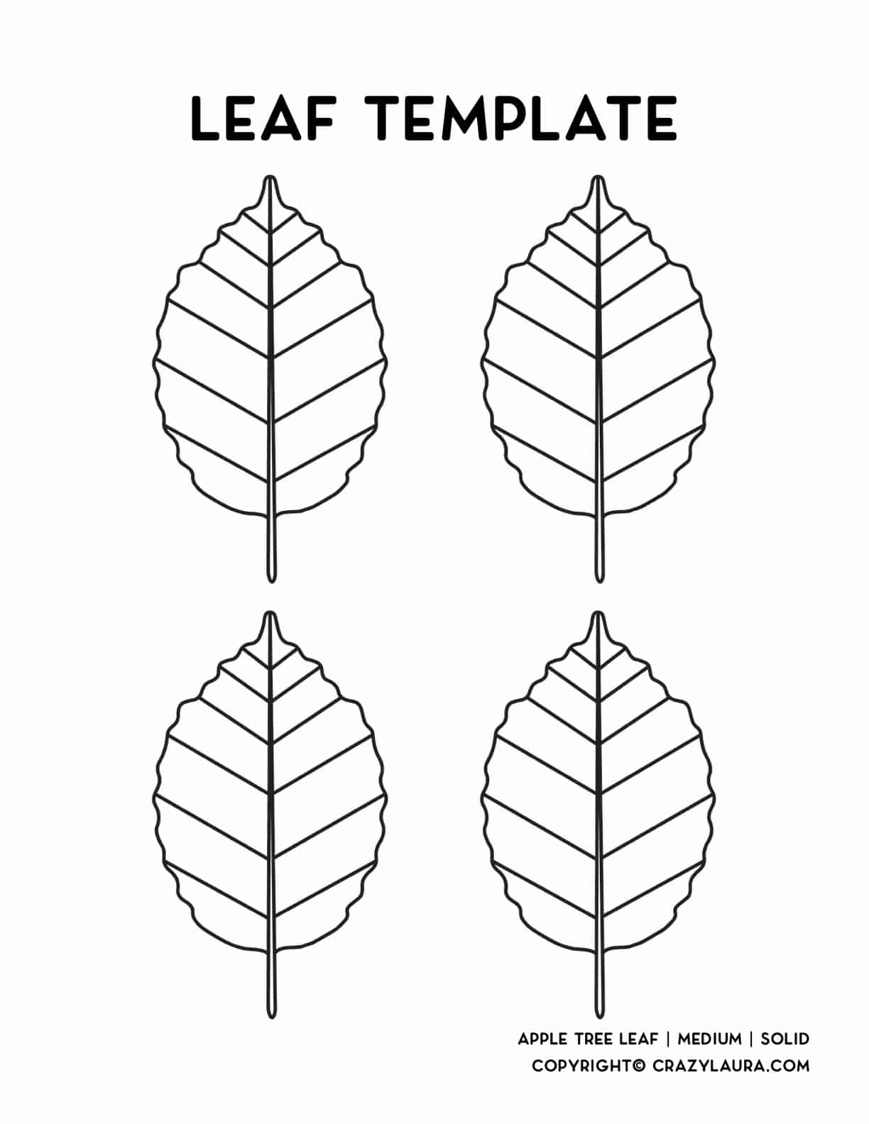 fall leaf printable template pages