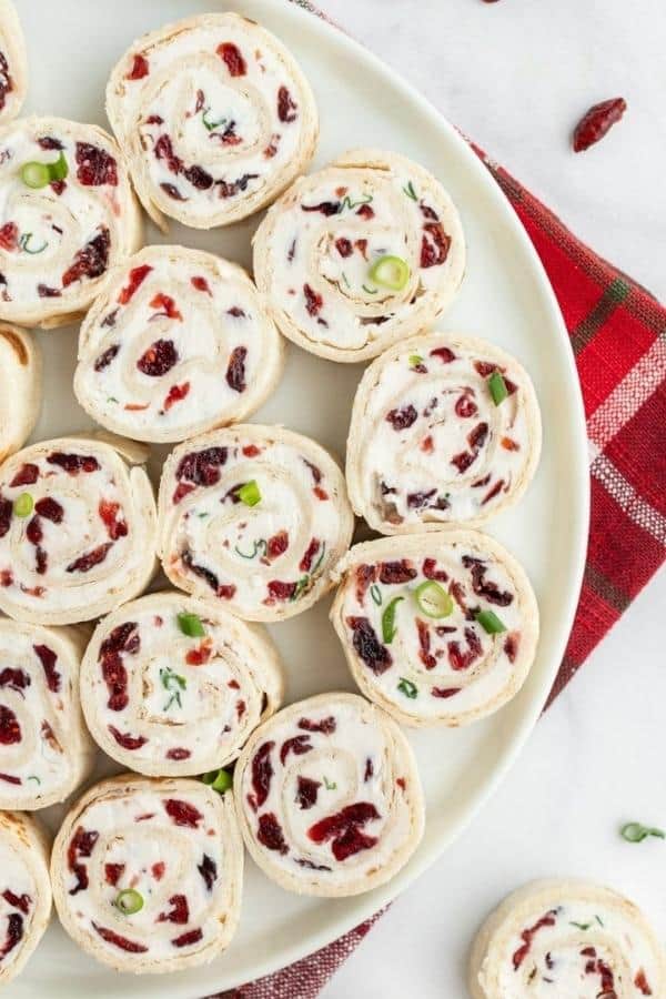 CRANBERRY FETA PINWHEELS