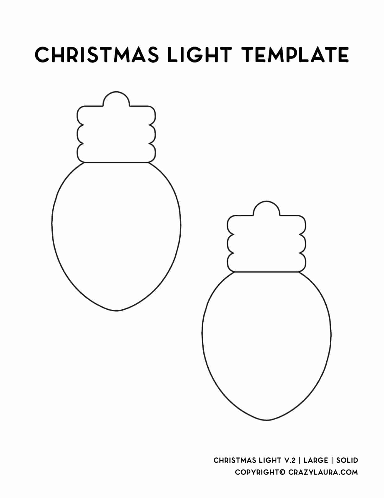 large bulb outline for the holidays