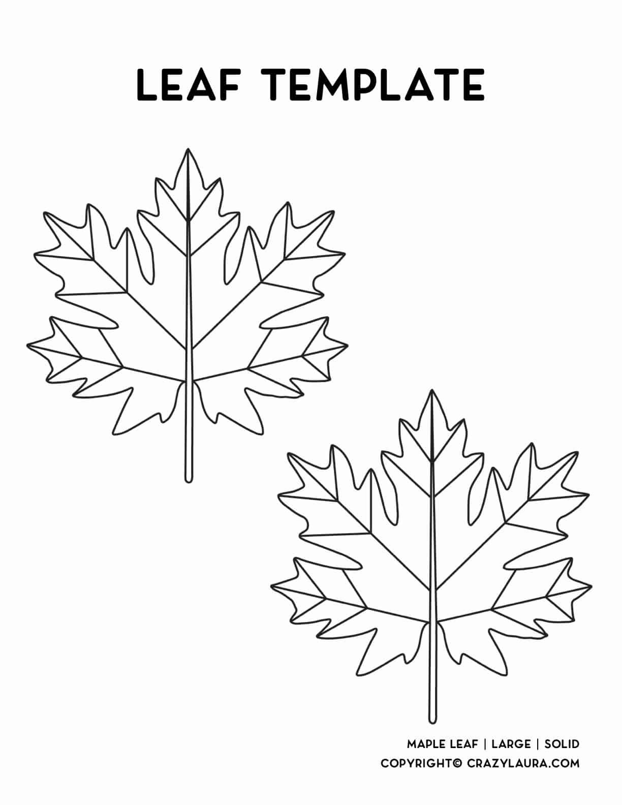 free maple leaves to print off