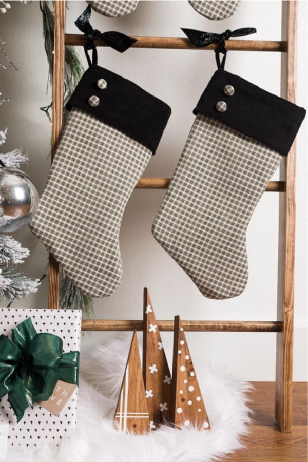 easy pattern for diy chunky christmas stocking