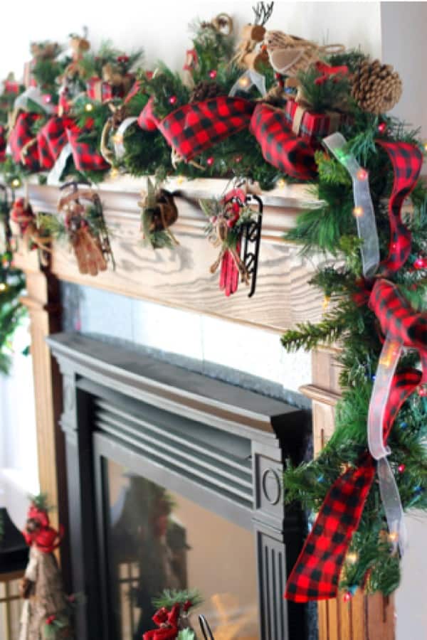 diy mantel garland craft