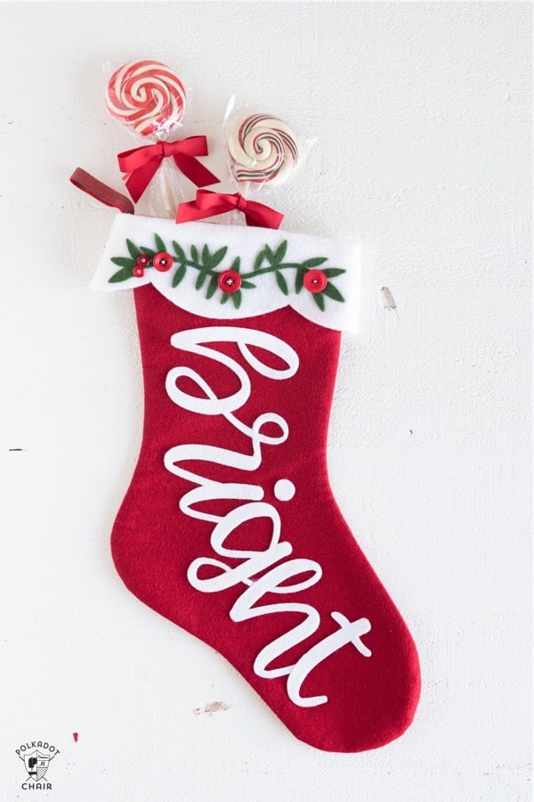 how to make a stocking with cricut