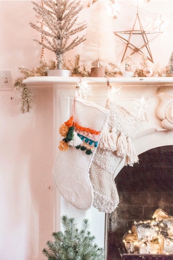 how to make a boho christmas stocking