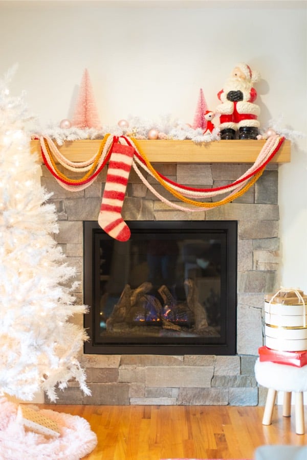 how to make garland for your mantel