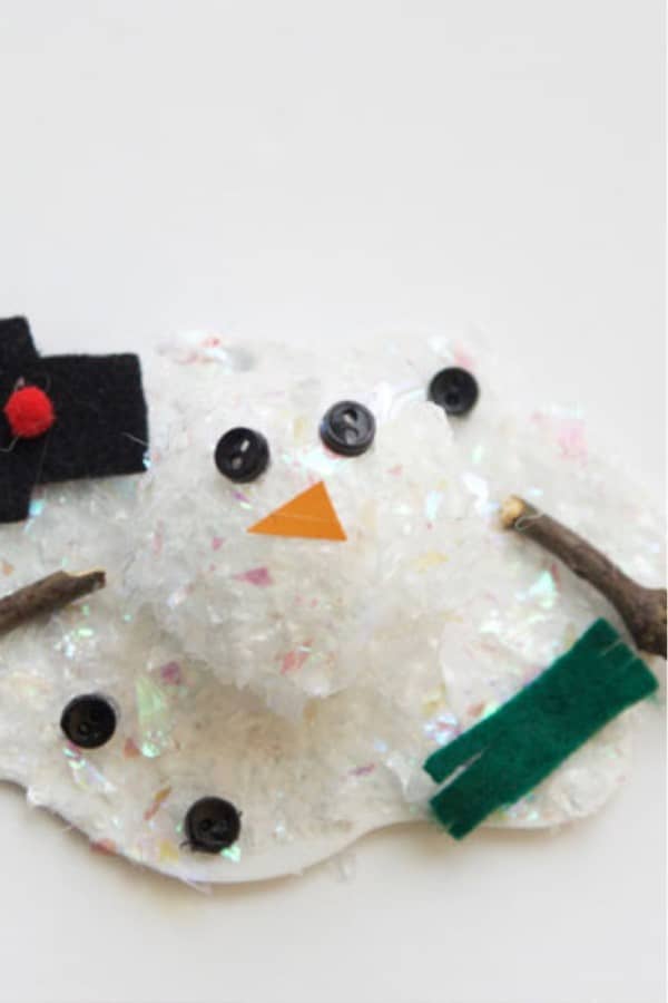 kids diy ornaments with snowman