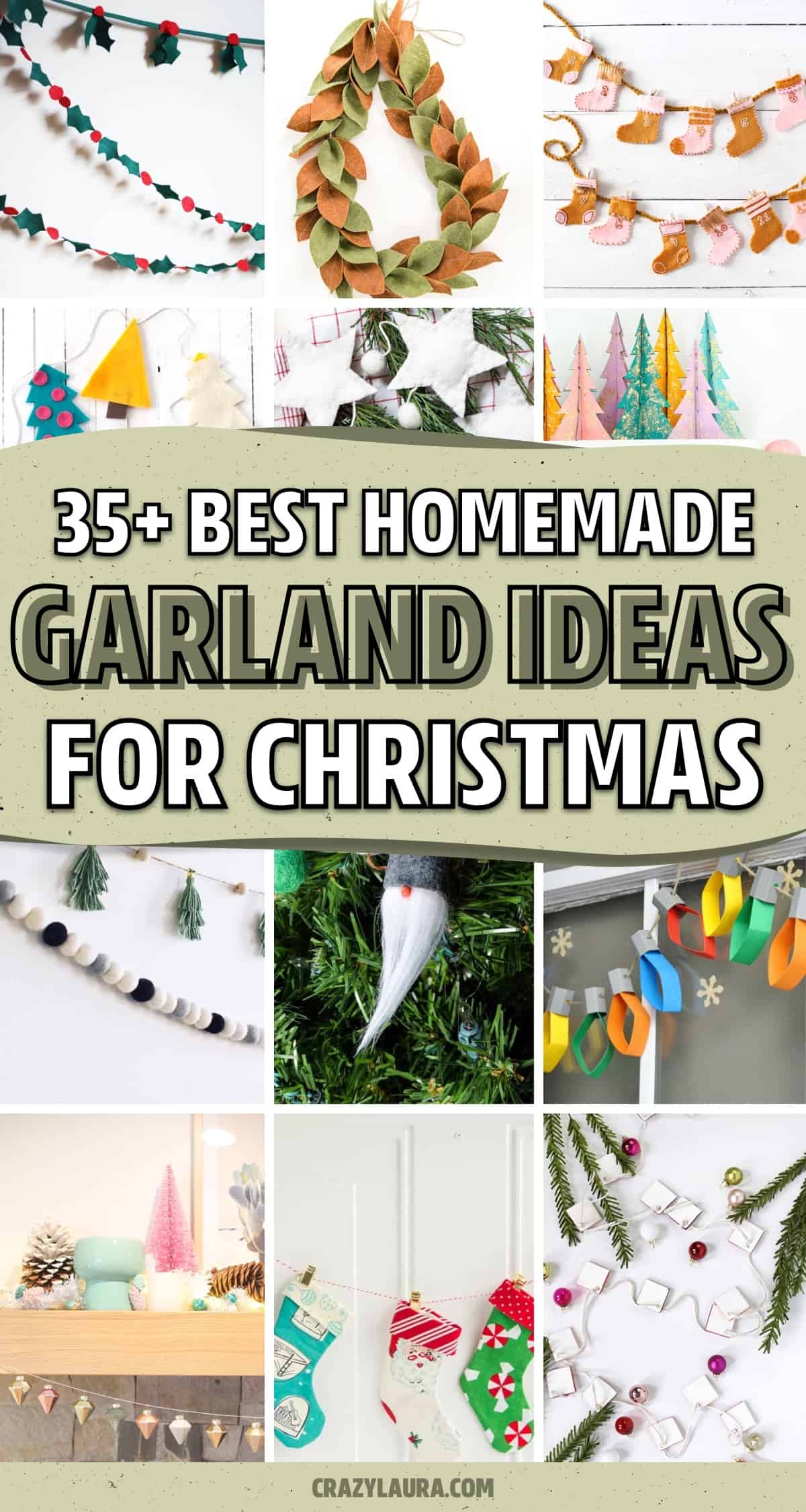 cheap ways to make holiday garland