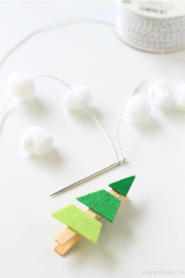 christmas tree garland idea to make at home