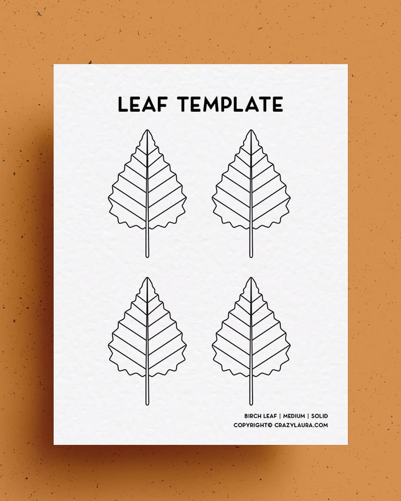cut out printable for fall leaves