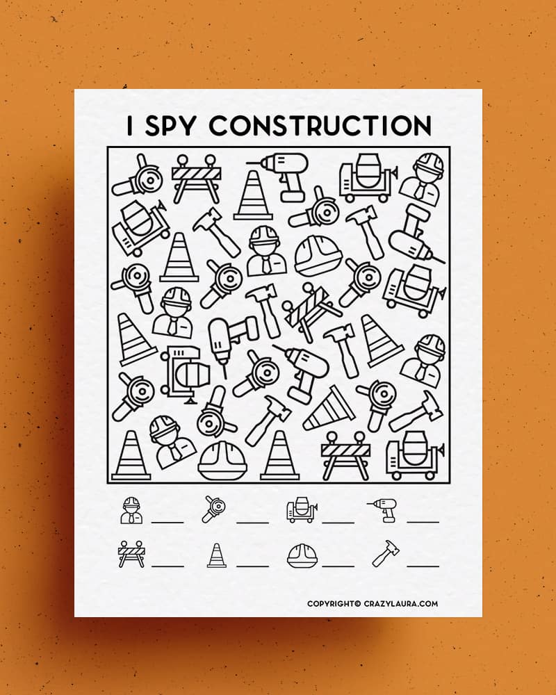 easy version i spy construction printable