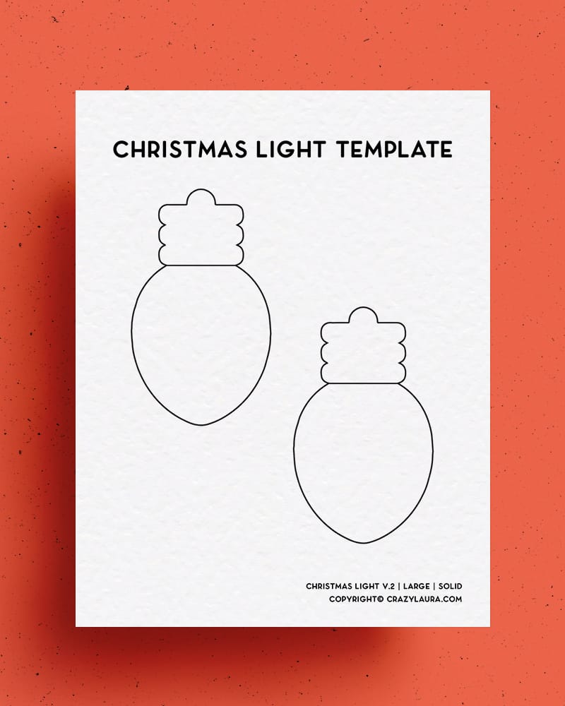 basic template for christmas tree lights