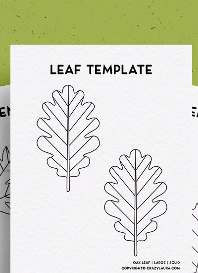 best free leaf printable pages