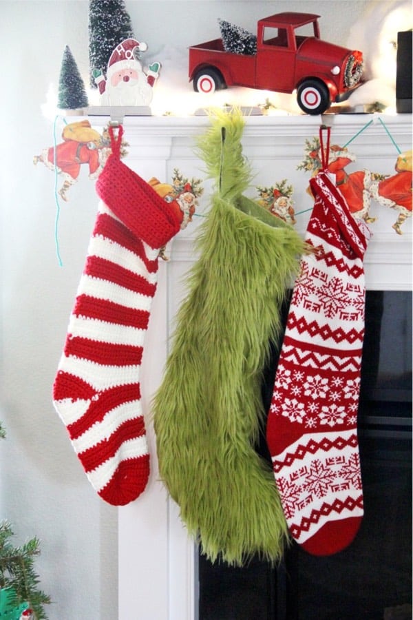 how to make a grinch themed holiday stocking
