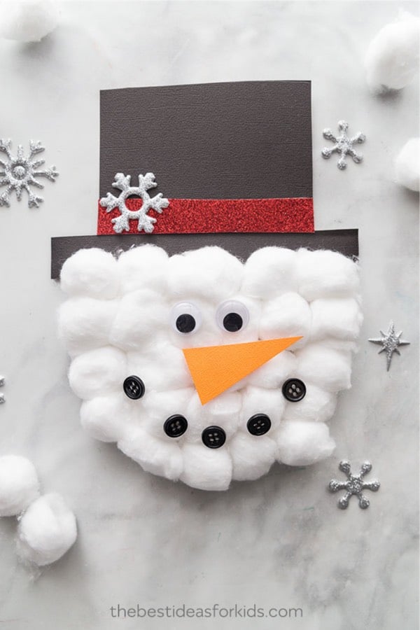 easy craft paper snowman craft